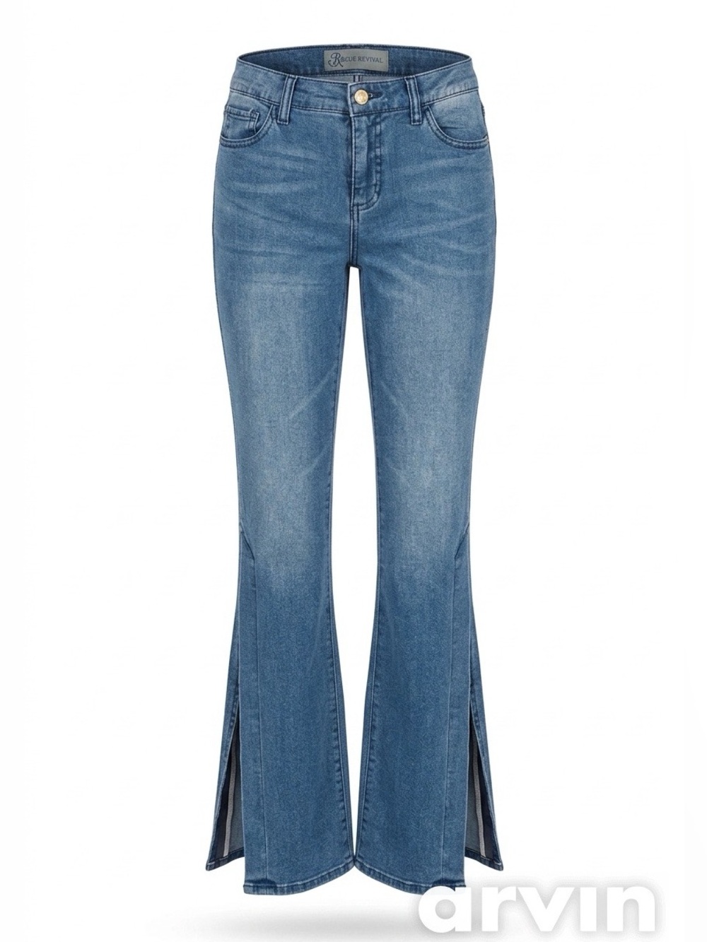 NWT Blue Revival Wide Leg Side Slit Denim Pants - Size 26/US Size 2/4